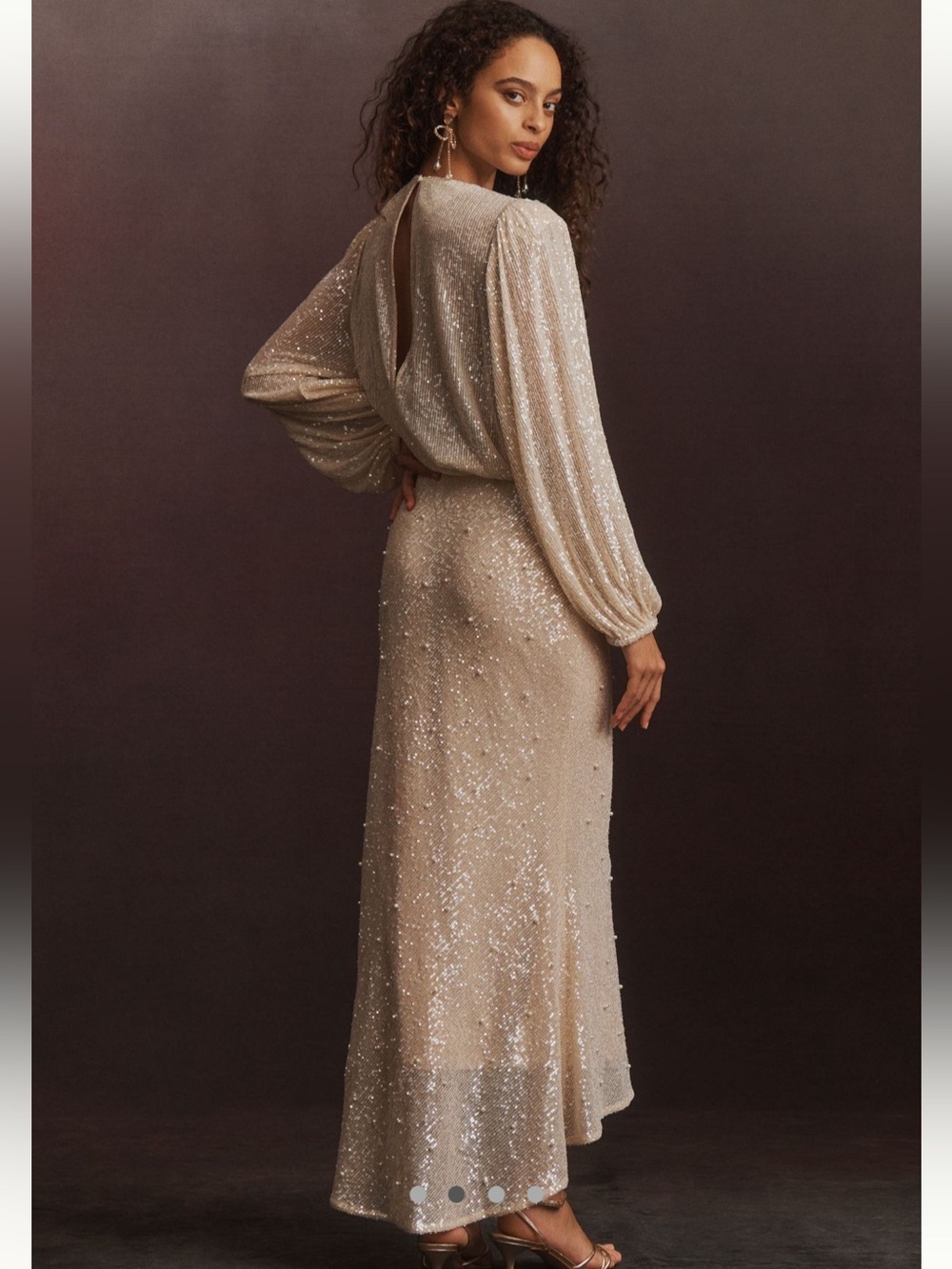 Mare Mare Sequin Long Sleeve Maxi dress 
Anthropology - Picture 2 of 4